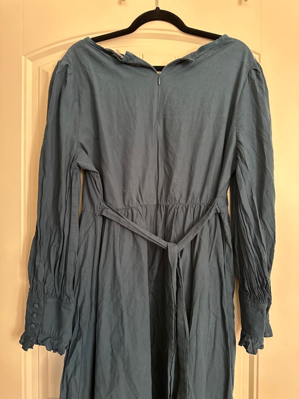 Scarlet darkness Blue Long-Sleeve Midi Dress size 2XL - Picture 6 of 7